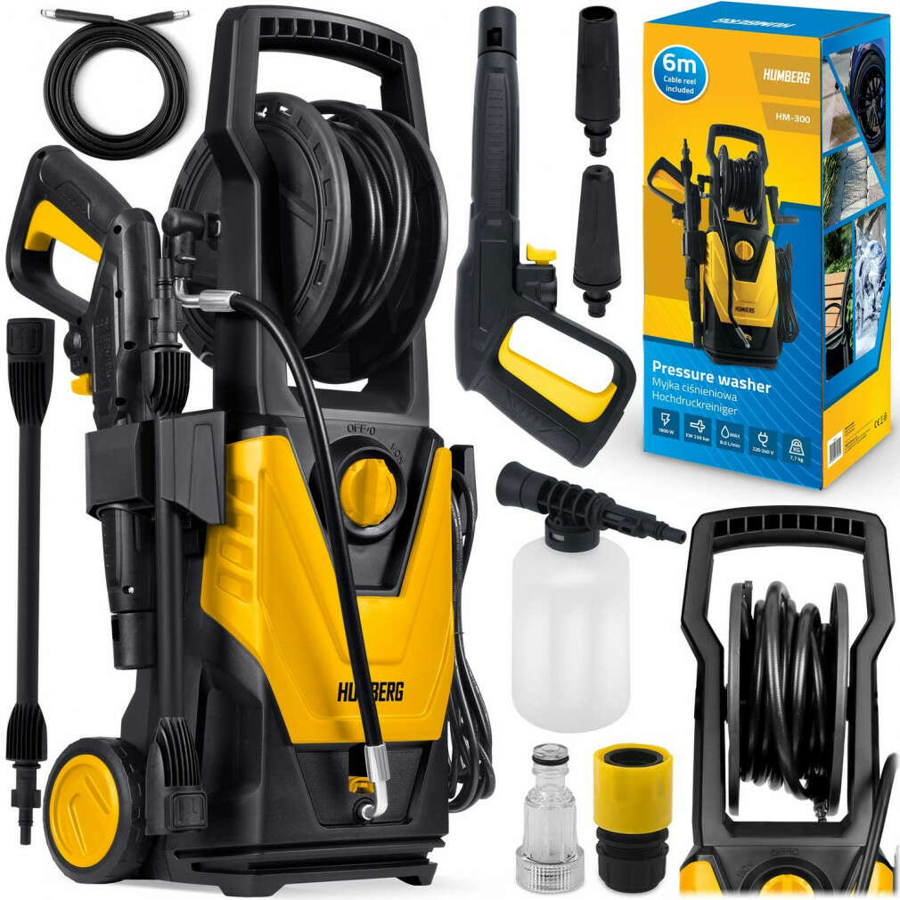 E-shop Tlaková umývačka s navijakom 1800W Humberg HM-300