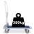 Humberg HM-506 Folding Hand Truck, blue and white, 300kg capacity, weight capacity