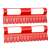 red sock drying rack, holds up to 13 pairs of socks
