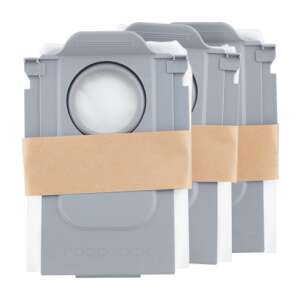 3 pack Roborock dust bags for Q-Revo, S, Pro, S8 Max, V, Ultra robot vacuum cleaners - Robot vacuum accessory