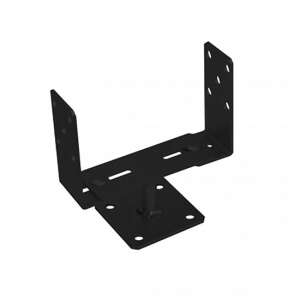 Oszloptalp lecsavarozható állítható 60-200 / 4 mm fekete 102343872 - Kötőelem