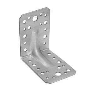 Sarokösszekötő lemez erős.   90 x 90 x 65 / 2,5 mm horganyzott 3254114 102343946 - Összekötő lemez