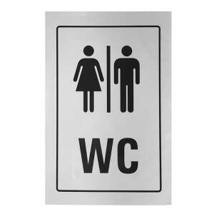 Matrica öntapadós 12 x 8 cm "női/férfi WC" 3427124 102344040 - Figyelmeztető matrica