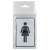 Matrica öntapadós 12 x 8 cm "női WC" 3427136 102344042