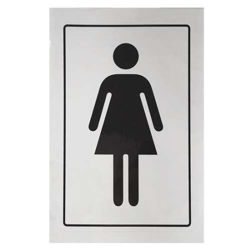 Matrica öntapadós 12 x 8 cm "női WC" 3427136