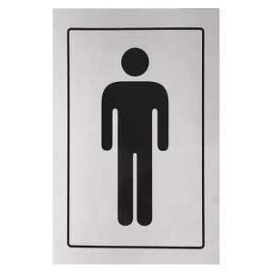 Matrica öntapadós 12 x 8 cm "férfi WC" 3427138 102344045 - Figyelmeztető matrica