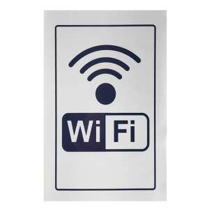 Matrica öntapadós 12 x 8 cm "Wi-Fi" 3427164 102344064 - Figyelmeztető matrica