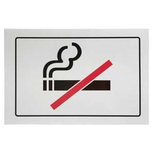 Matrica öntapadós 12 x 8 cm "dohányozni tilos" 3427166 102344069 - Figyelmeztető matrica