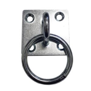 Kötélkarika talpas 50 x 50 d=6 mm INOX 3930218 131711763 - Lánc összekötő elem