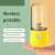 MYRIVER Mini Blender Electric, yellow, portable, 320ml capacity, food grade material, 6 blades, easy juicing