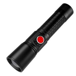 Lanternă laser ultra-luminoasă Asafee CA125-2, neagră, 10W, focalizare reglabilă, impermeabilă, încărcare USB - Lanterne