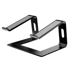 Smarto C8D laptop stand, black aluminum, ergonomic, portable, for laptops 10-15.6 inches - Laptop Stand