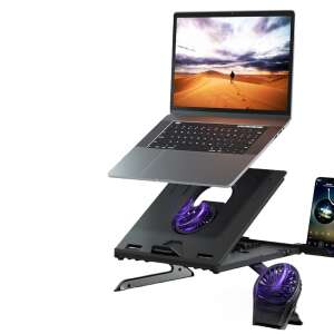 Tronsmart HY-AP9001 Laptopständer mit abnehmbarem Lüfter, ergonomisches Design, einstellbarer Winkel, Kühlung und Belüftung für Laptops bis zu 15,6 Zoll - Tronsmart