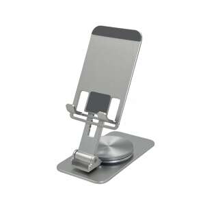 Smarto H13 Obrotowy stojak na telefon 360 °, przenośny, biurko, tablet, iPad, regulacja wysokości i kąta nachylenia, składany, bardzo stabilny, stop aluminium premium, antypoślizgowy silikon