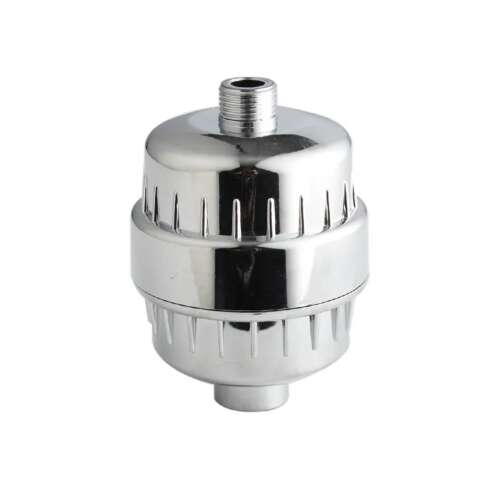 Душ филтър, хром, 15-степенна филтрация, KDF, минерална и витаминна инфузия, премахва хлора, тежките метали, миризмите, успокоява чувствителната кожа, мека вода