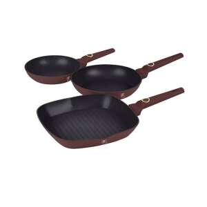 Berlinger Haus Leonardo Collection 3 piece frying pan set with titanium coating - Berlinger Haus Frying Pan