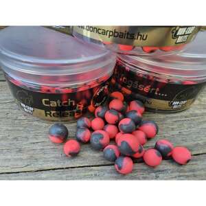 Don Carp Baits Halas-Eperkrém Fluo Pop Up 8-10mm horgászcsali, piros-fekete pop up bojli - PopUp