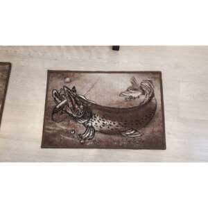 Retro Csuka lábtörlő, barna, 60x40cm, Delphin márka - Lakberendezés