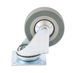 SIBRTEH 75x8,2x25,6mm 50kg platform kerék forgatható, fém agy, csapágyazott 137258843 - Forgó & kapocs