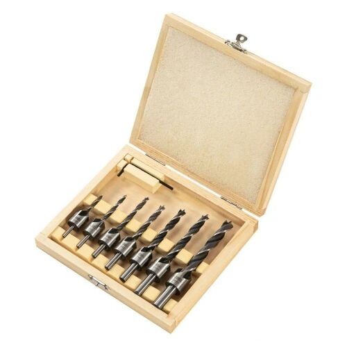 DENZEL 7db 3-10mm fa fúrószár szett süllyesztővel kofferben 137256012