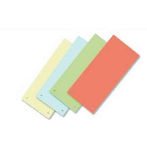 VICTORIA vegyes színű karton elválasztócsíkok, 50 db, dokumentumok rendszerezéséhez - Iratfűző kellék