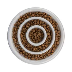 Trixie Tál Műanyag/TPR Evéslassító, 0.45 l/o 23 cm, Szürke