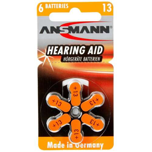Ansmann 6 db-os PR13 hallókészülék elem csomag