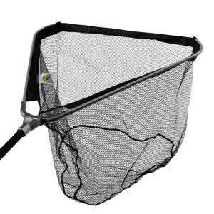 Frenetic MeritS teleszkópos merítő, 2m hosszú, fekete, háromszögletes kerettel és gumírozott hálóval - Teleszkópos merítő