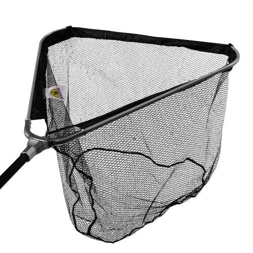 Frenetic MeritS teleszkópos merítő, fekete, 2,5m, háromszögletes keret, gumírozott háló