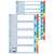 Esselte Standard A4 5-teiliger farbig Register mit beschreibbarem Tab