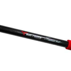 Bull Tackle Taurus háló szénszálas nyél vörös végzáró sapkával és logóval - Halvédelem