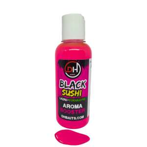 DUNAI HORGASZOK Black Sushi Aroma Booster, 200ml, Lazac és Fokhagyma Ízű, Folyékony Aroma Csalinak - Etetőanyag aroma