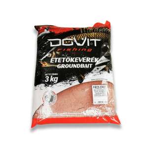 Dovit Horgászat 3 kg Etetőkeverék Piros Epres - Morzsa