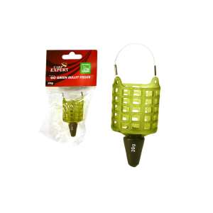 Carp Expert Go Green Bullet Feeder 20g, zöld etetőkosár pontyhorgászatra - Etetőkosár & ólom