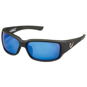 MUSTAD HP POLARIZED SUNGLASSES - BLACK FRAME, SMOKE LENS WITH BLUE REVO 102370616 - Férfi napszemüveg