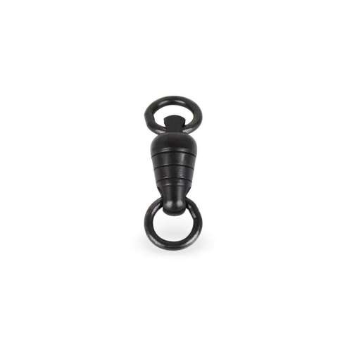 Mustad SS Ball Bearing Swivel 8, fekete forgórész golyóscsapággyal, horgász forgórész