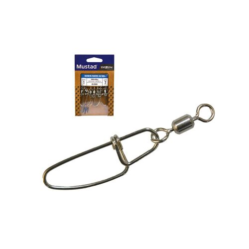 MUSTAD SS ROLLING W/ INSURANCE SNAP 1 7DB/CSOMAG 147236348