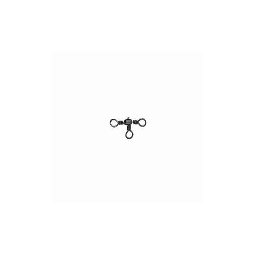 Mustad Barrel Three Way Cross Swivel, fekete nikkel bevonattal, horgászáshoz - Horgász forgó és kapocs