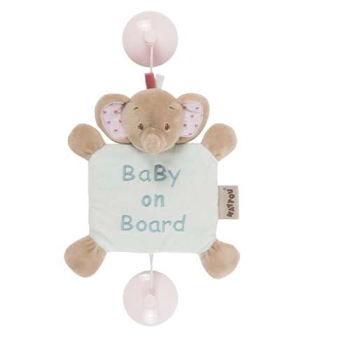 Nattou plüss "Baby on Board" jelzés 30206512