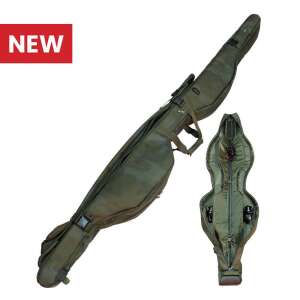 Sonik Bank-Tek 3 Rod Compact Sleeve 10' horgászbot tok, camo zöld, párnázott, oldalsó zsebekkel - Horgásztáska & botzsák