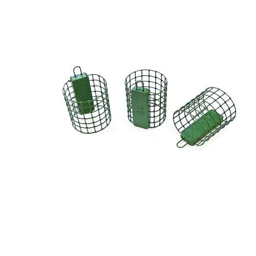 3 db-os feeder kosár csomag, 20g, zöld, lassú áramláshoz és tavakhoz, feeder horgászathoz - Method és feeder kosár