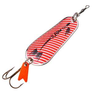 ULAR TÁM.VILL.02 GN/PA-SR-OR 18G vörös-fehér csíkos kanál villantó horgászatra - Műcsali