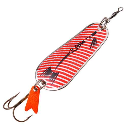 ULAR TÁM.VILL.02 GN/PA-SR-OR 18G vörös-fehér csíkos kanál villantó horgászatra