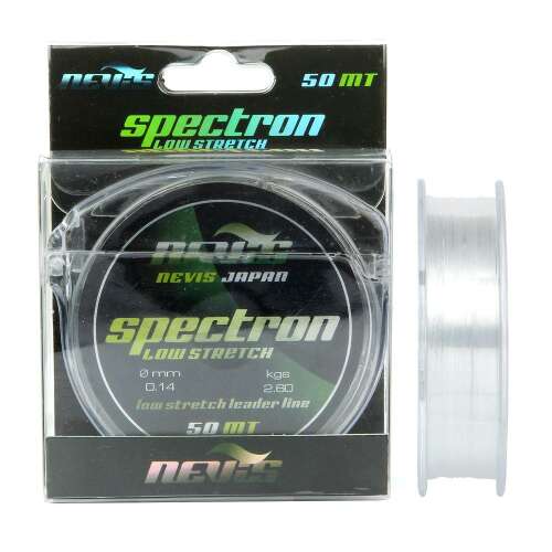 Nevis Spectron Low Stretch Leader Line, 50m, 0.14mm, 2.80kg - Monofil előkezsinór