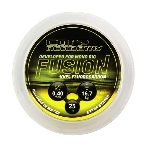 Fusion Fluorocarbon 25m 0.40mm 16.7kg Carp Academy horgászzsinór orsón - Fluorocarbon zsinór