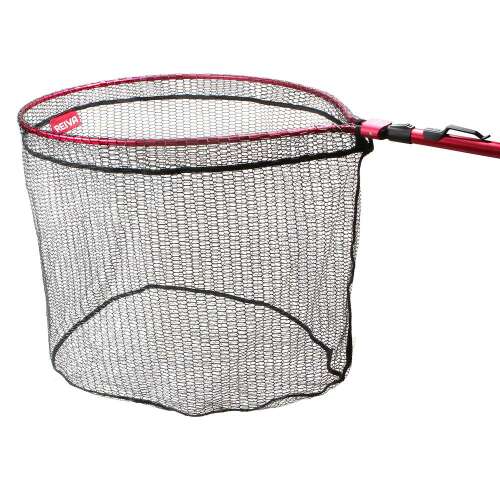 Predátor 210cm 65x50 merítőháló vörös nyéllel és fekete hálóval