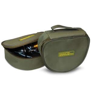 Carp Academy orsótartó táska, zöld, 21x17x9cm, horgászorsók tárolására - Orsótartó táska