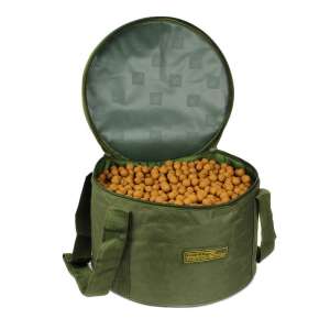 Zöld 13L bojli tartó táska fedéllel, horgászáshoz - Bojli aprócikk