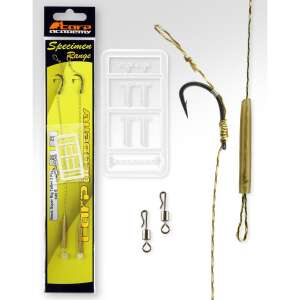 Carp Academy Specimen Range Basic Super Rig Teflon 6-os méret 2db/cs pontyozó szerelék forgókkal és horoggal - Kereszttartó