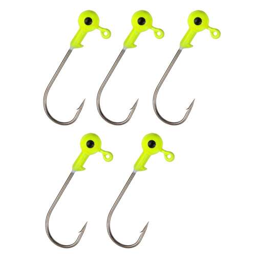 Nevis 5 db sárga 4/0 3g gumihalfej - Gumicsali és twister